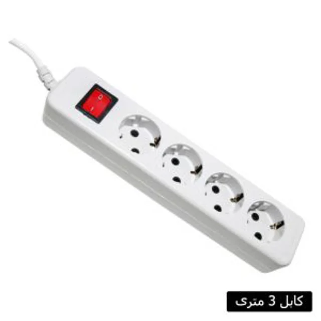 سیم سیار چهارخانه سه متری